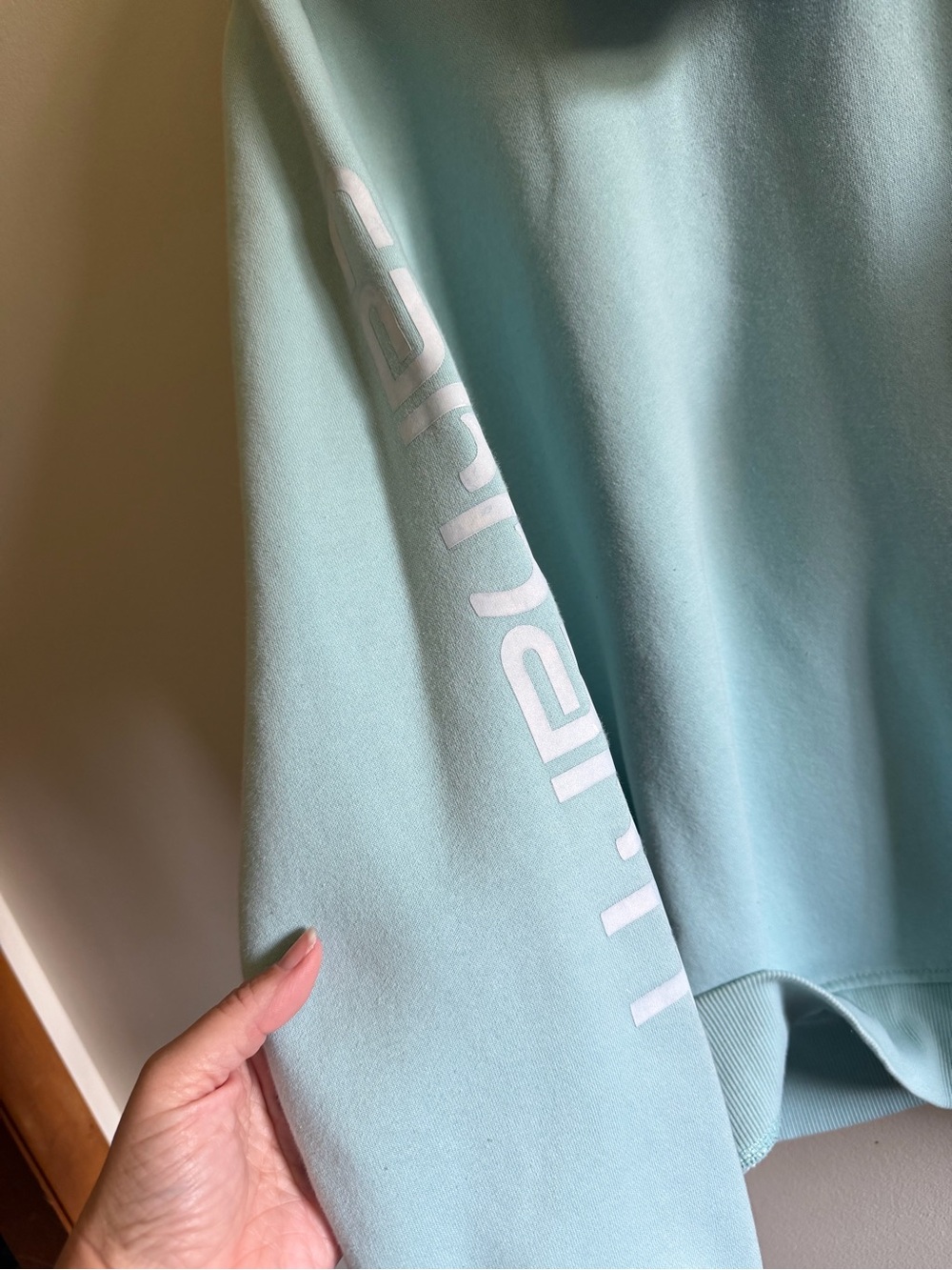 Carhartt Light green Hooded Sweatshirt - women’s size XL - Picture 10 of 12